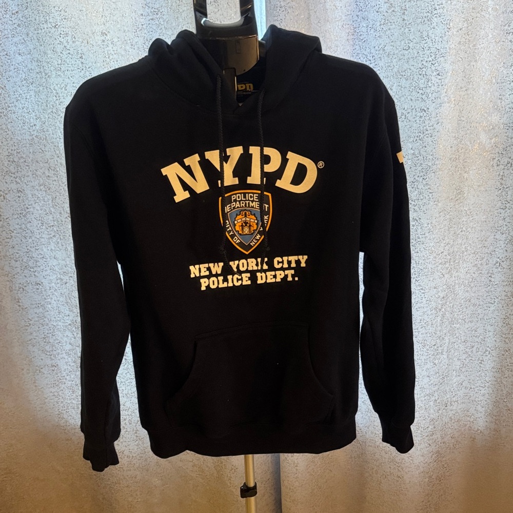 NYPD Black Pullover Hooded Sweatshirt